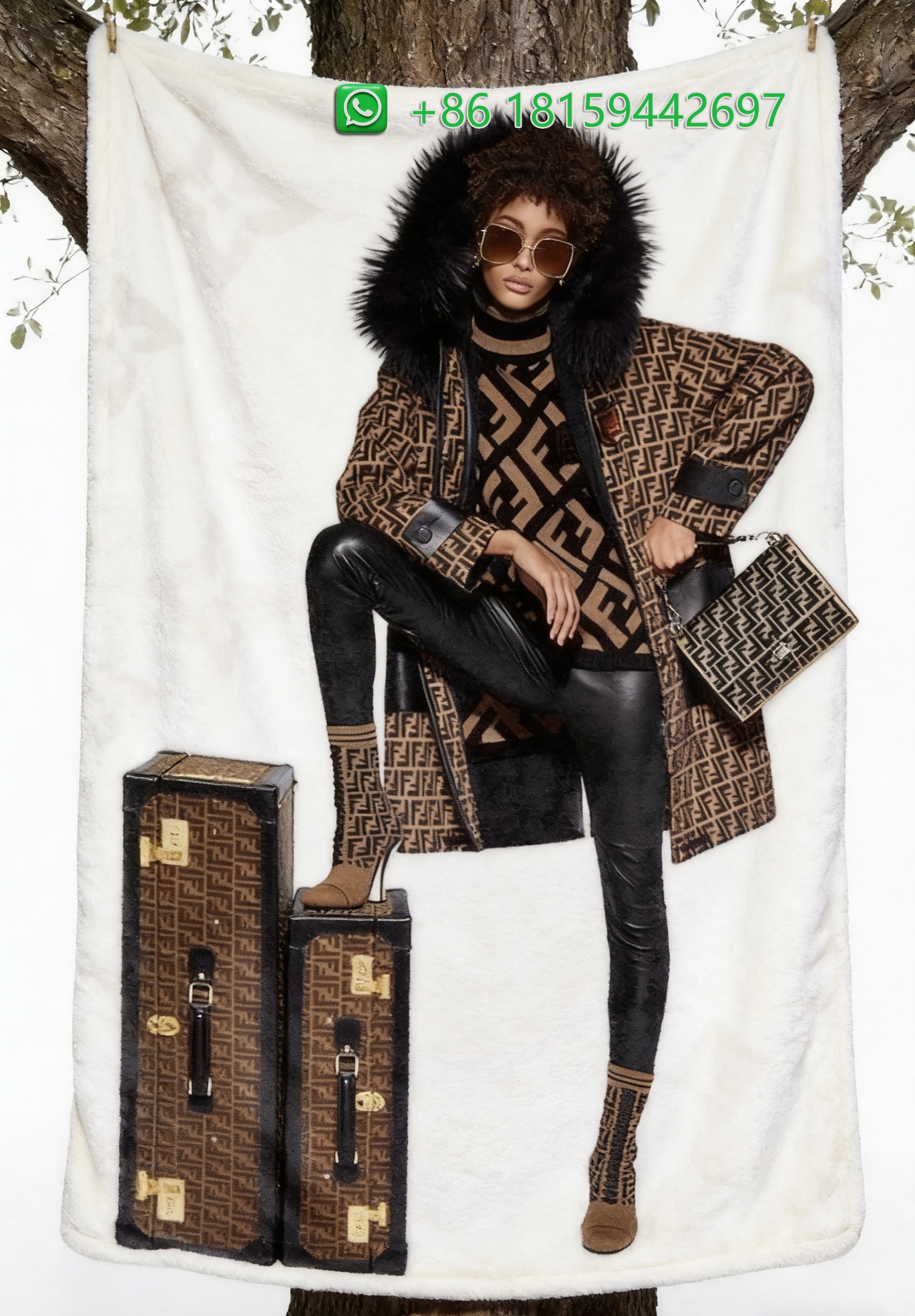 Fendi Throw Blankets